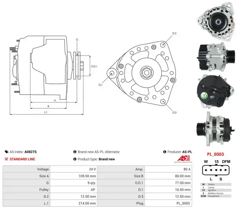 AS-PL A0827S