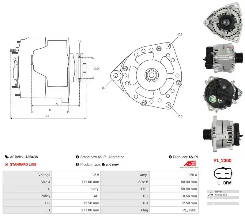 AS-PL A0843S