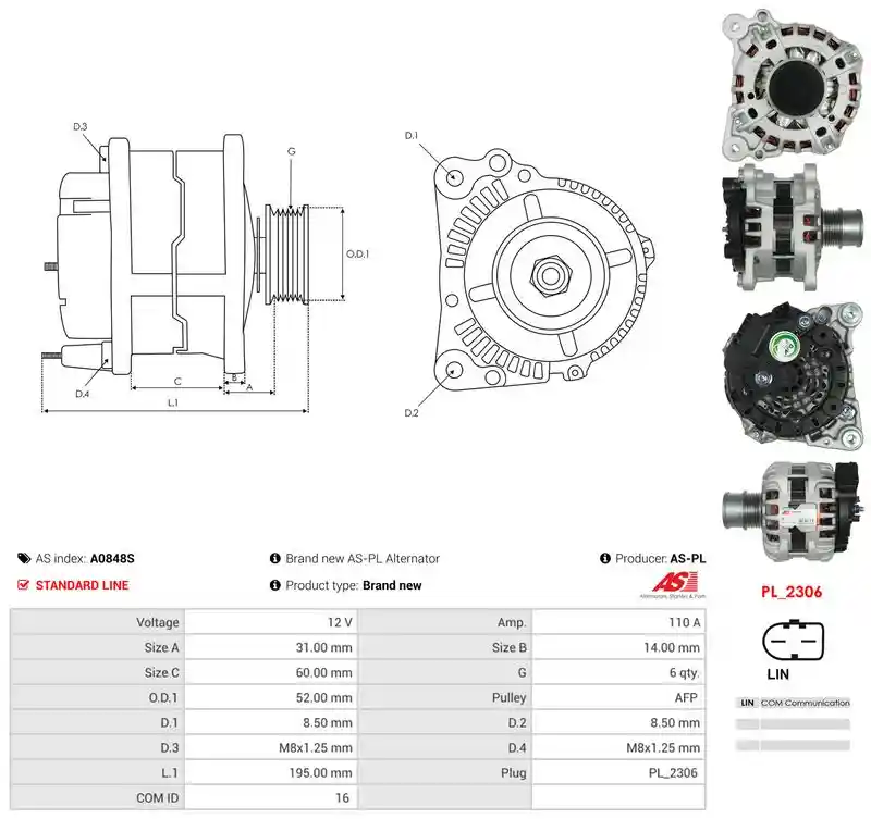 AS-PL A0848S