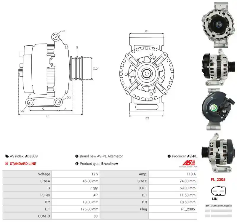 AS-PL A0850S
