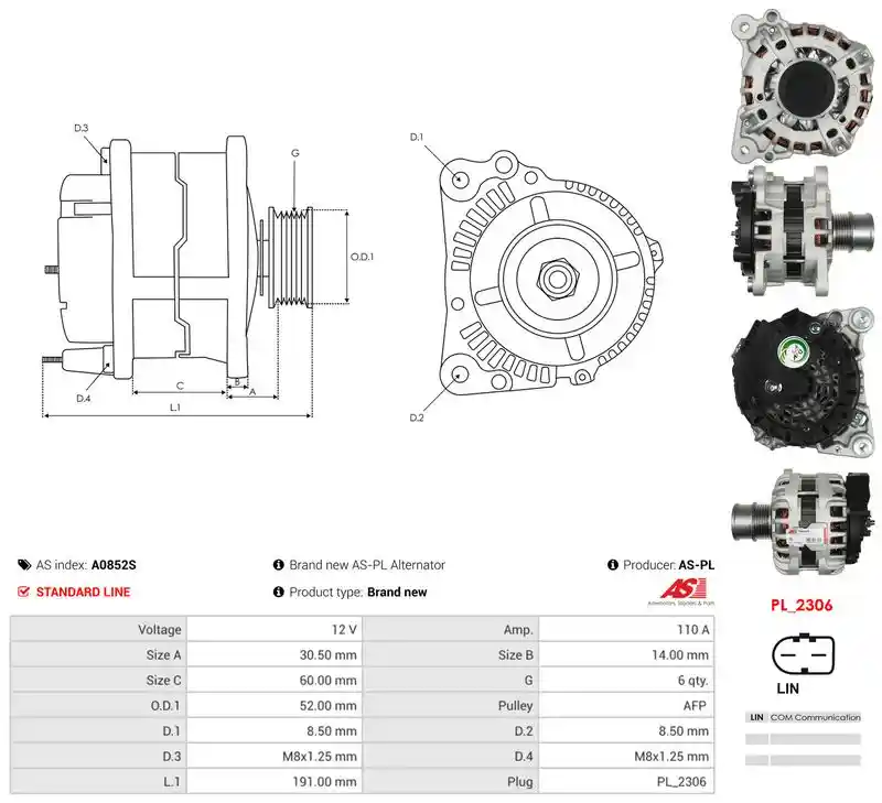 AS-PL A0852S