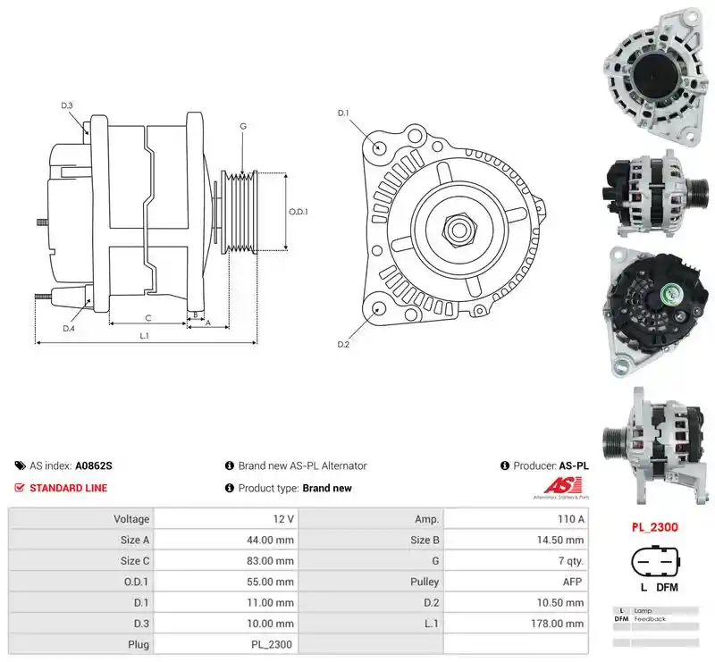AS-PL A0862S