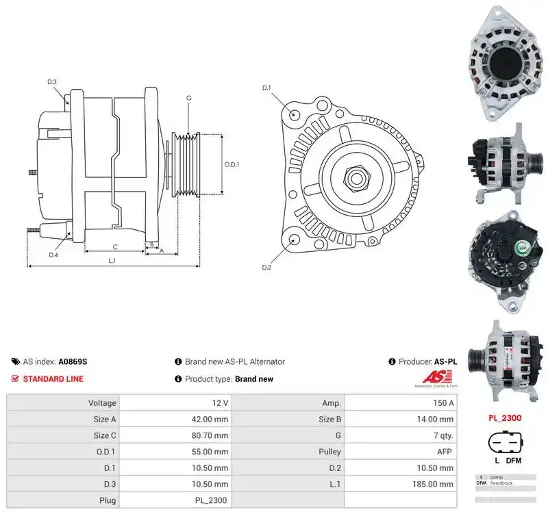 AS-PL A0869S
