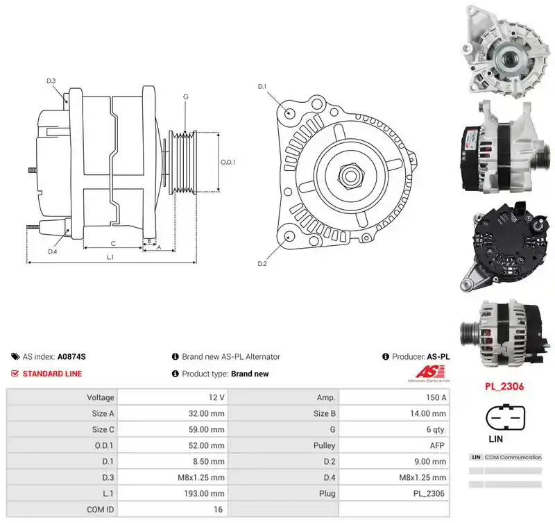 AS-PL A0874S