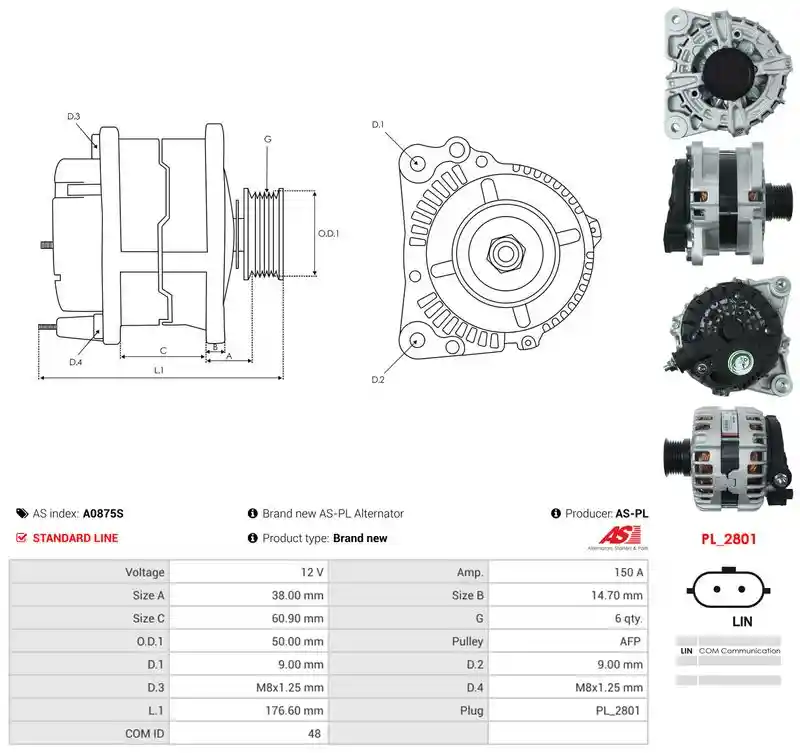 AS-PL A0875S