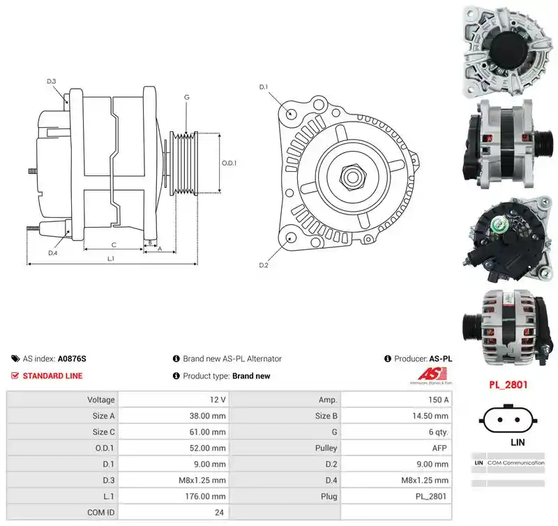 AS-PL A0876S