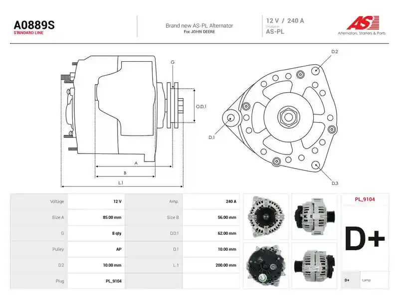 AS-PL A0889S