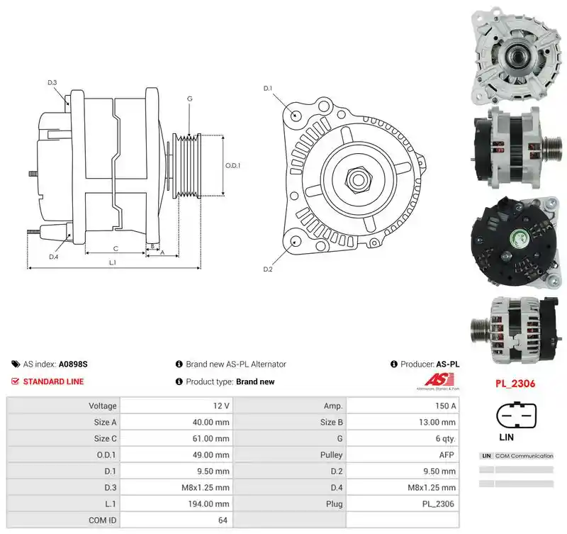 AS-PL A0898S