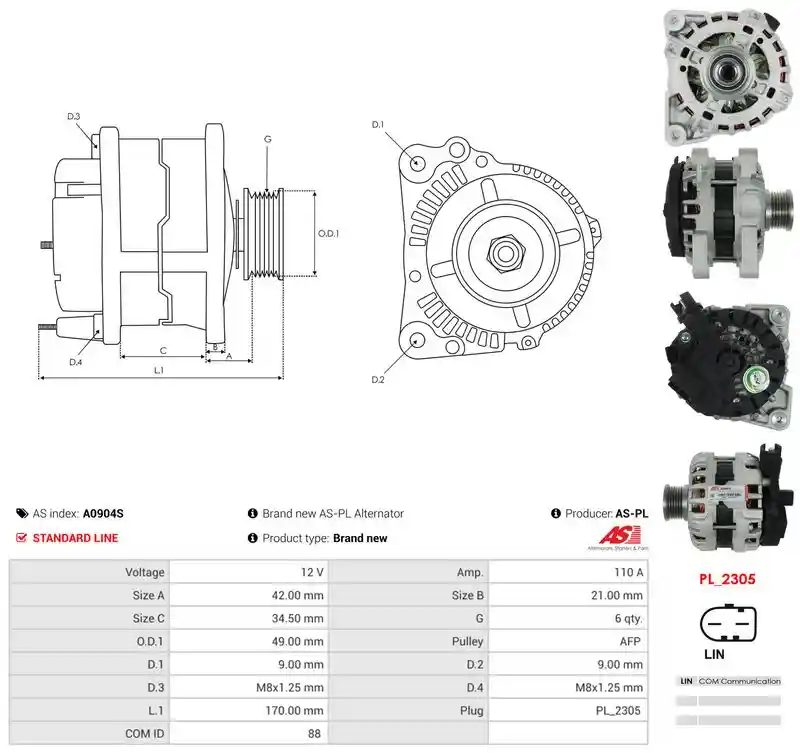 AS-PL A0904S