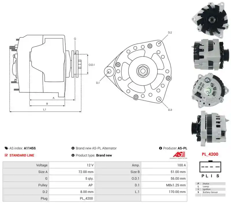 AS-PL A1145S