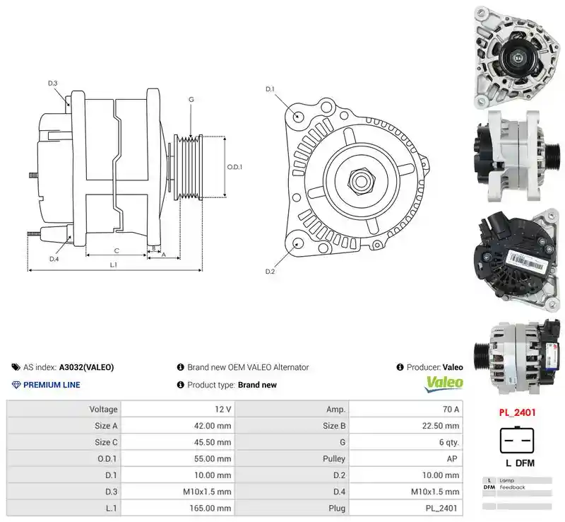 AS-PL A3032(VALEO)