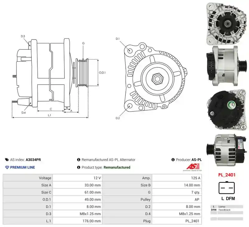 AS-PL A3034PR
