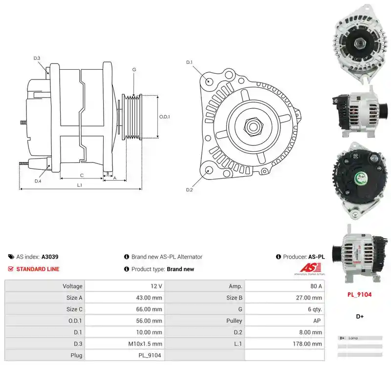 AS-PL A3039 AS-PL A3039