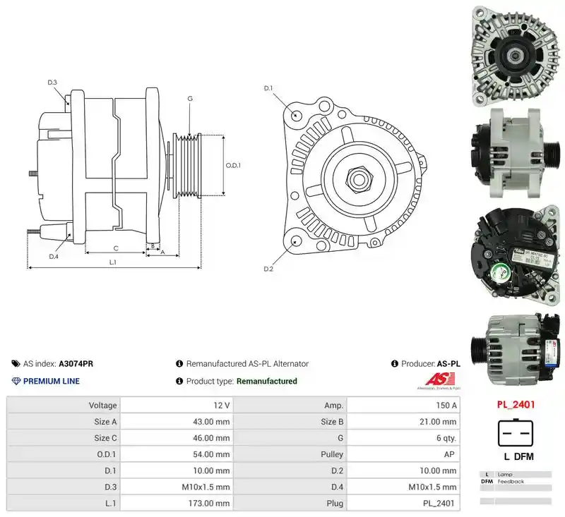AS-PL A3074PR AS-PL A3074PR