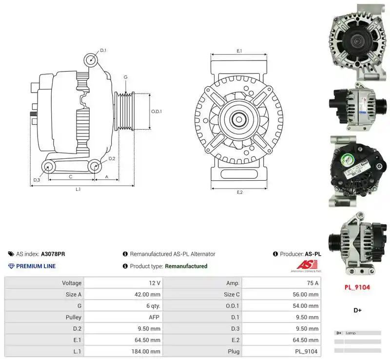 AS-PL A3078PR AS-PL A3078PR