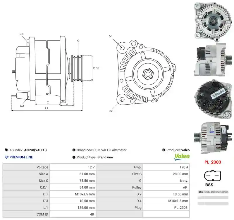 AS-PL A3098(VALEO)