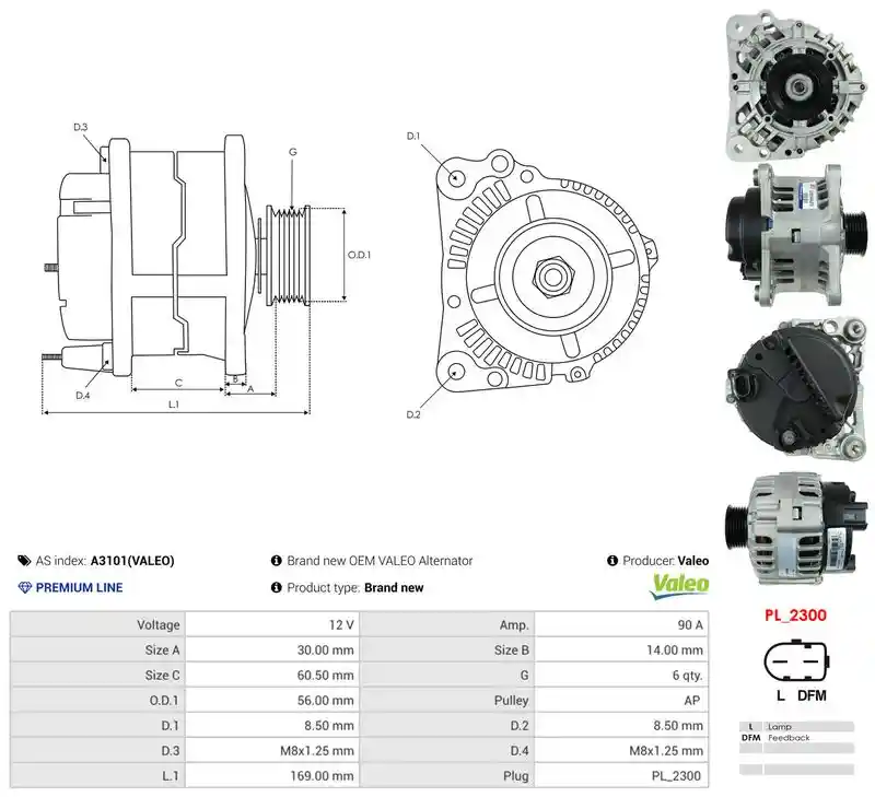 AS-PL A3101(VALEO)