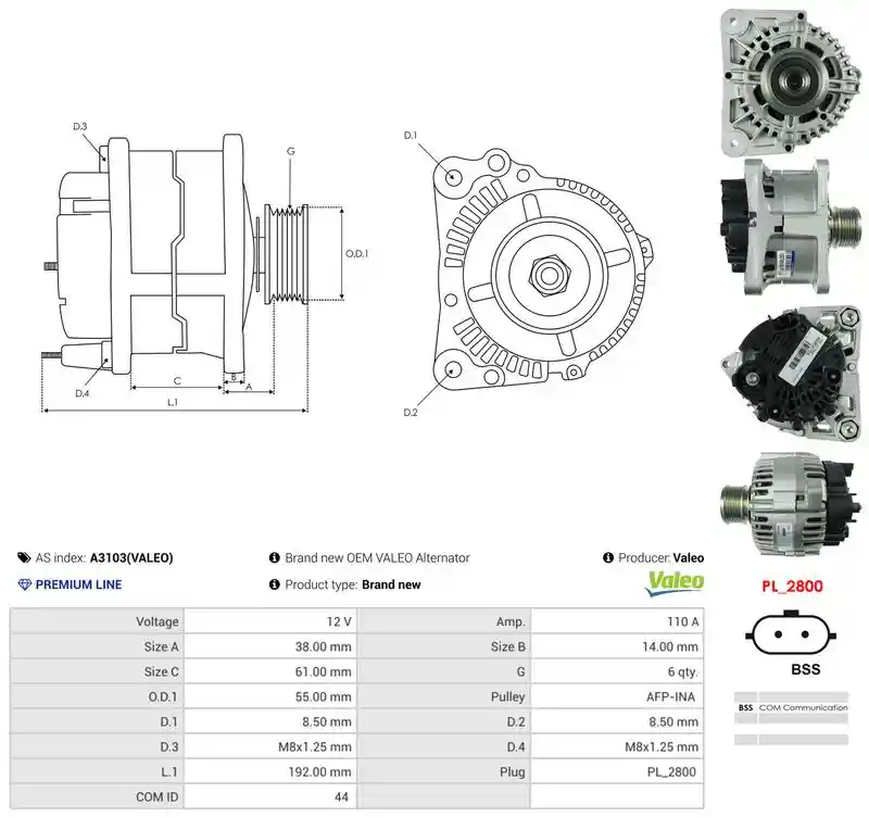 AS-PL A3103(VALEO)