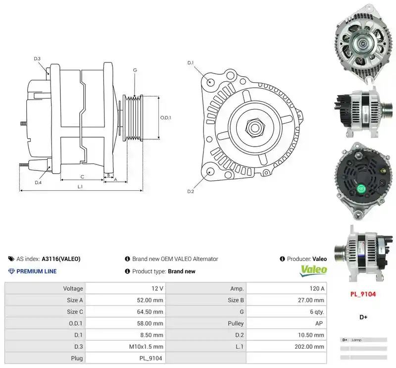 AS-PL A3116(VALEO)