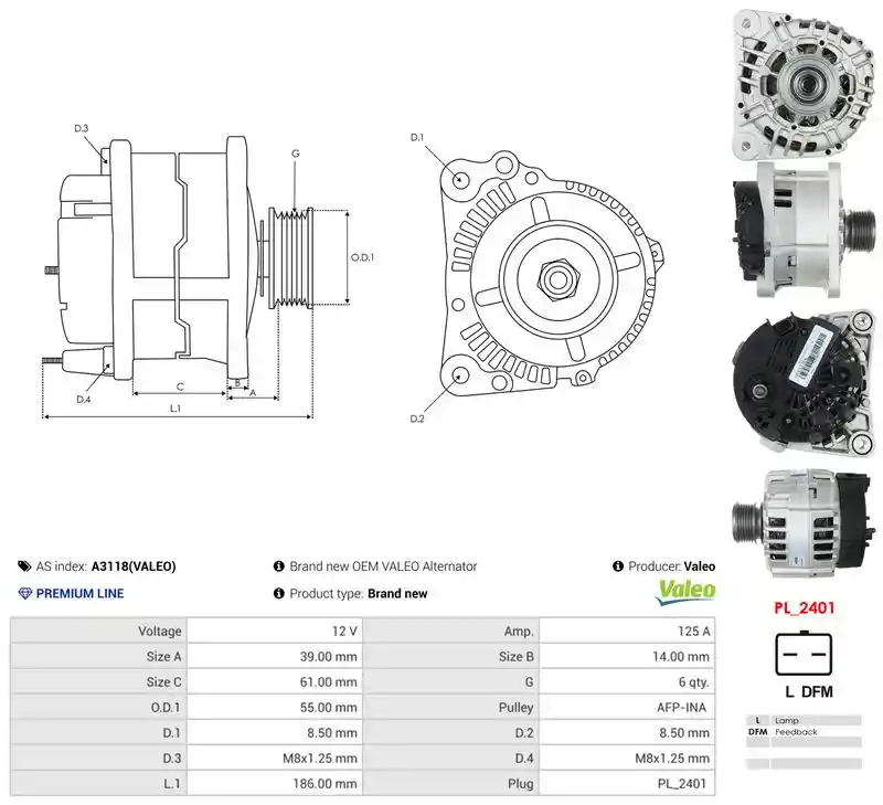 AS-PL A3118(VALEO)