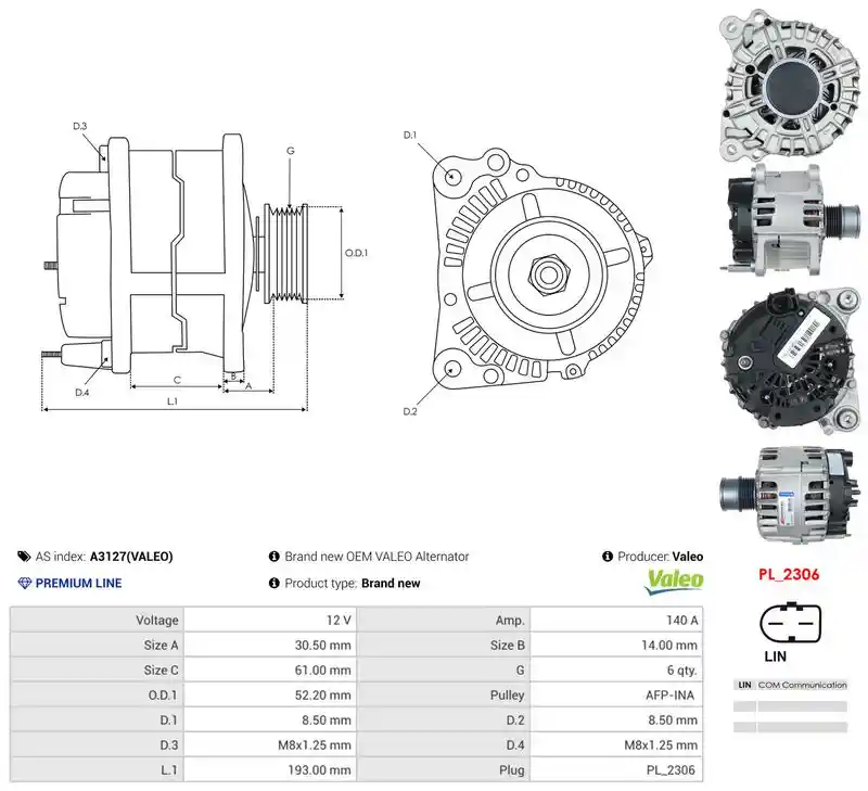AS-PL A3127(VALEO)