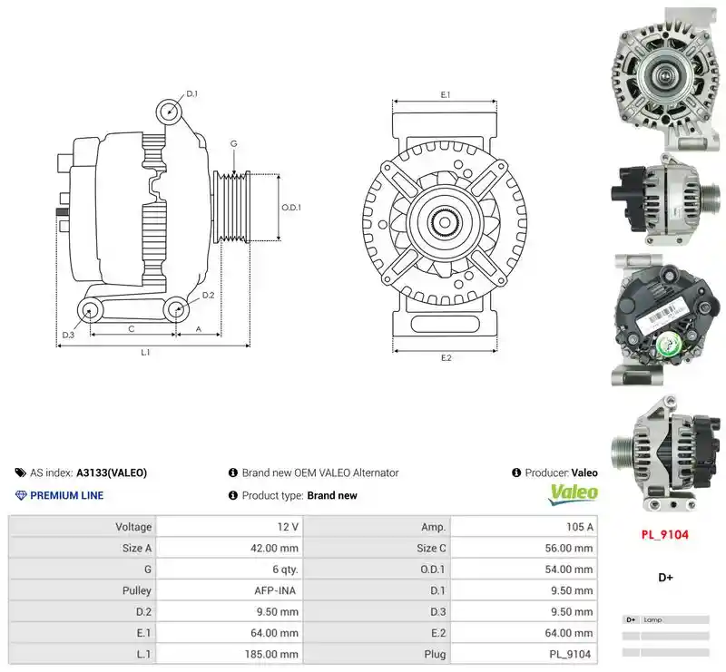 AS-PL A3133(VALEO) AS-PL A3133(VALEO)