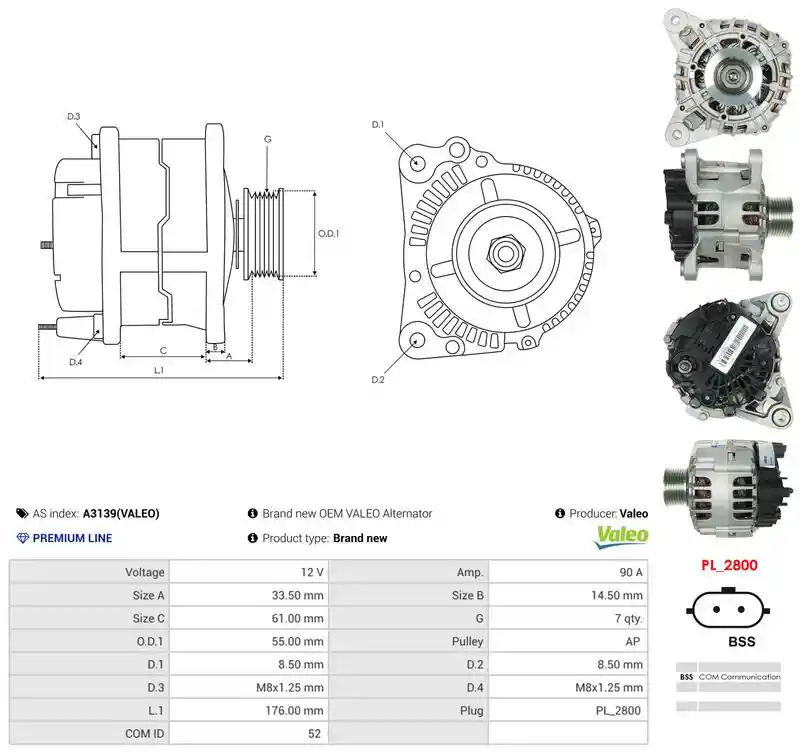 AS-PL A3139(VALEO)