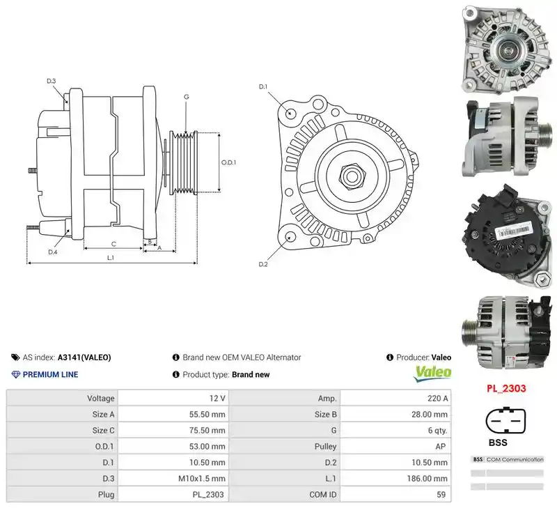 AS-PL A3141(VALEO)