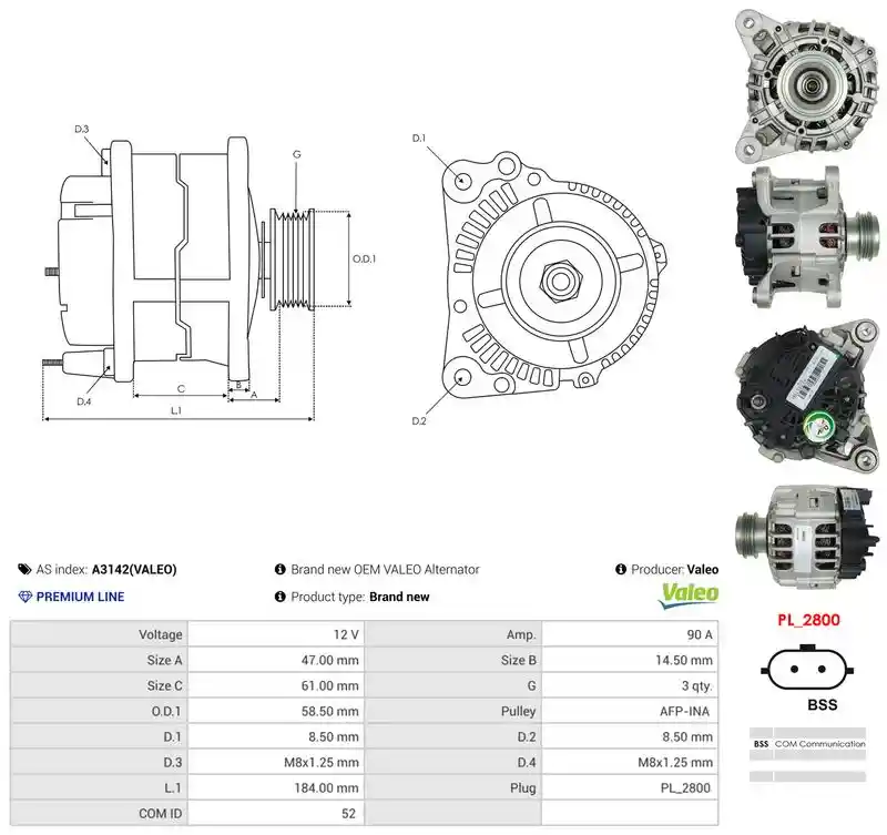 AS-PL A3142(VALEO)