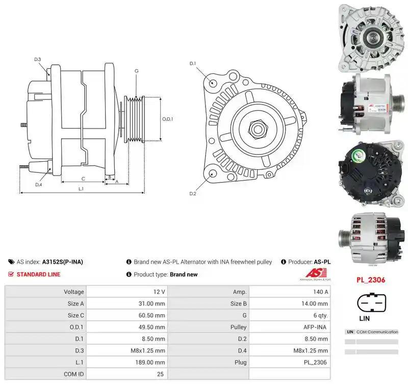 AS-PL A3152S(P-INA)