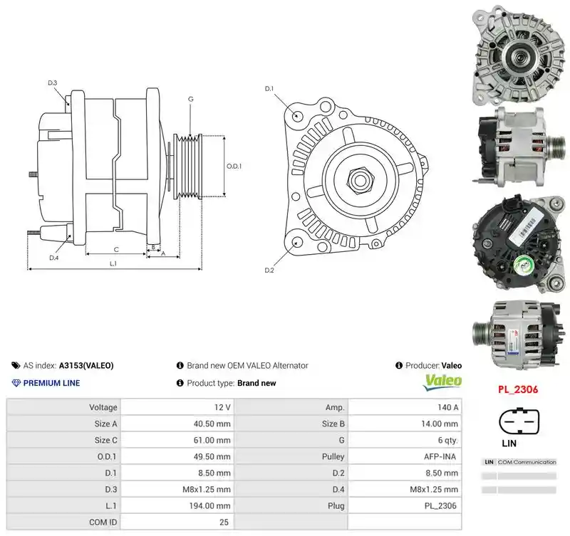 AS-PL A3153(VALEO)