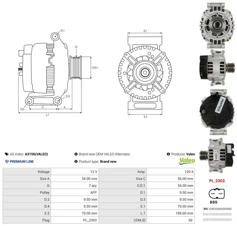 AS-PL A3156(VALEO)