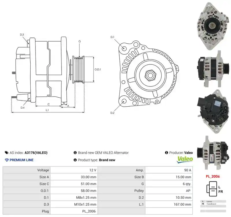 AS-PL A3176(VALEO)