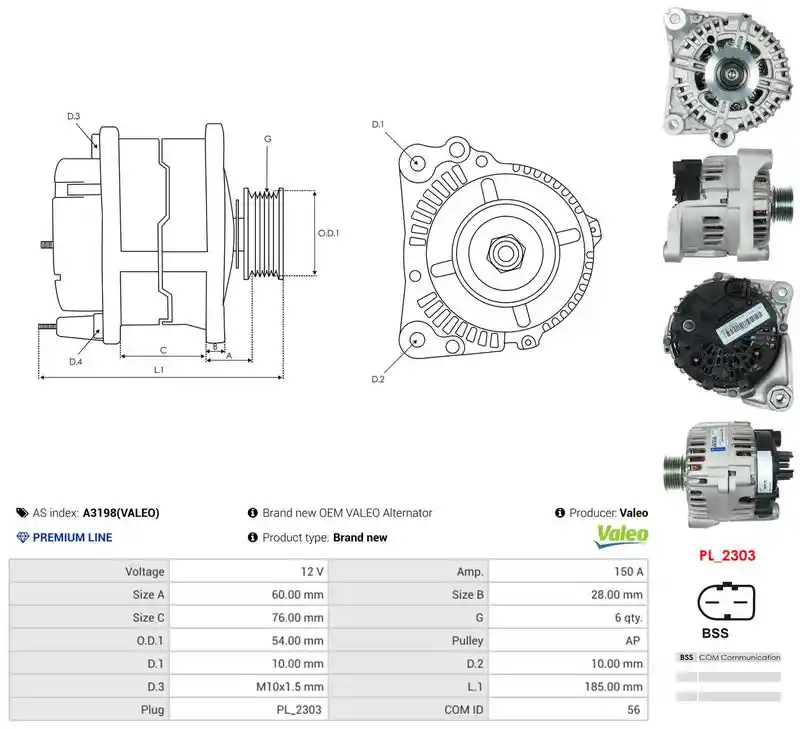 AS-PL A3198(VALEO)