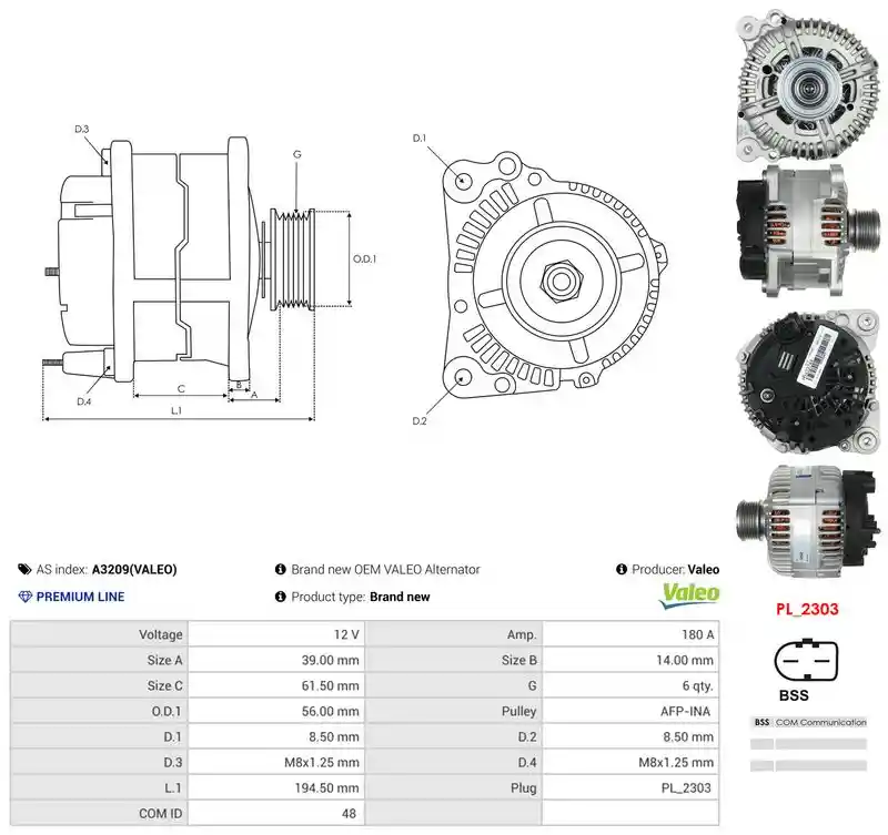 AS-PL A3209(VALEO)