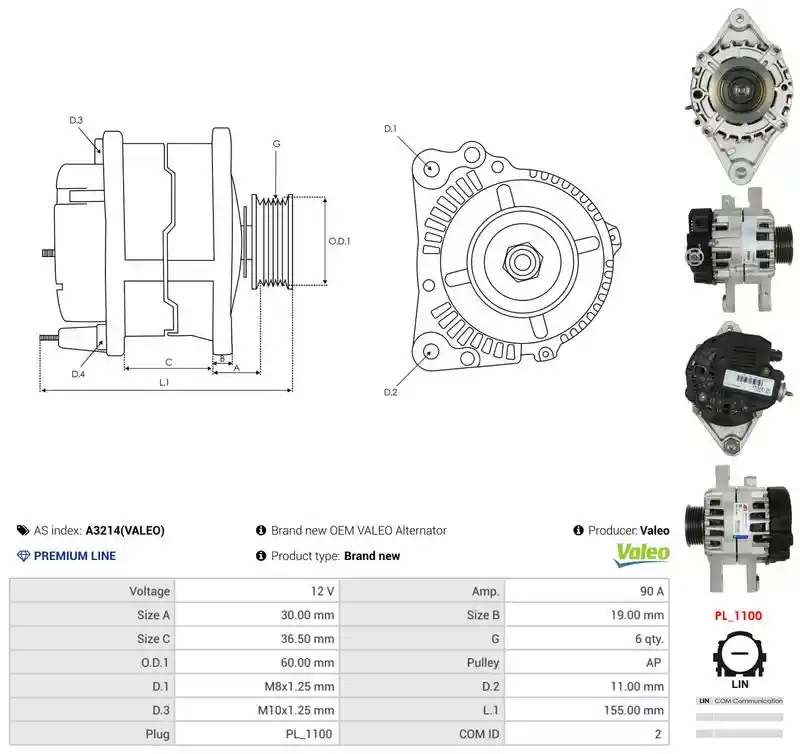 AS-PL A3214(VALEO) AS-PL A3214(VALEO)