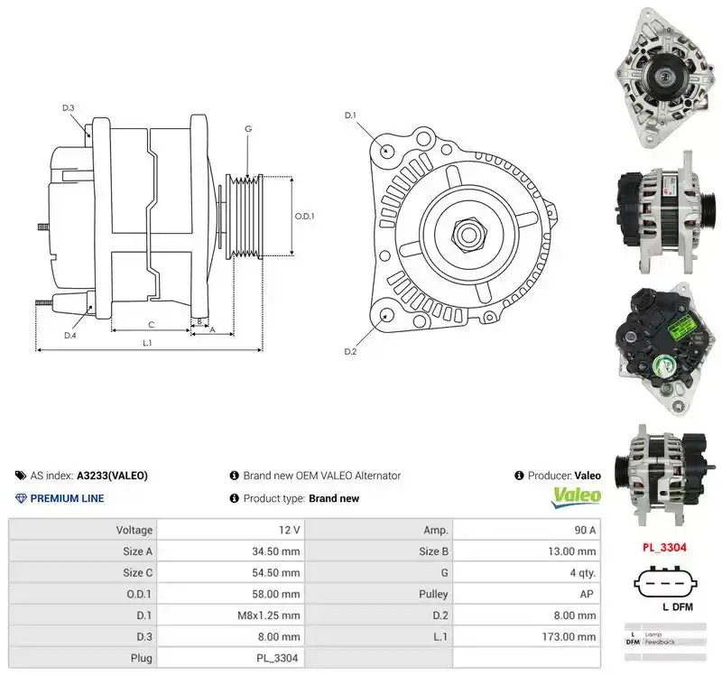 AS-PL A3233(VALEO)
