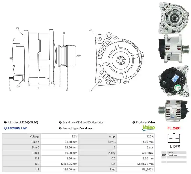 AS-PL A3254(VALEO) AS-PL A3254(VALEO)