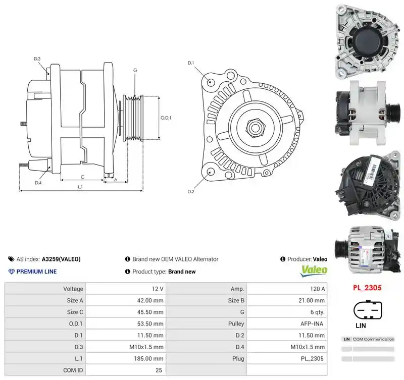 AS-PL A3259(VALEO)