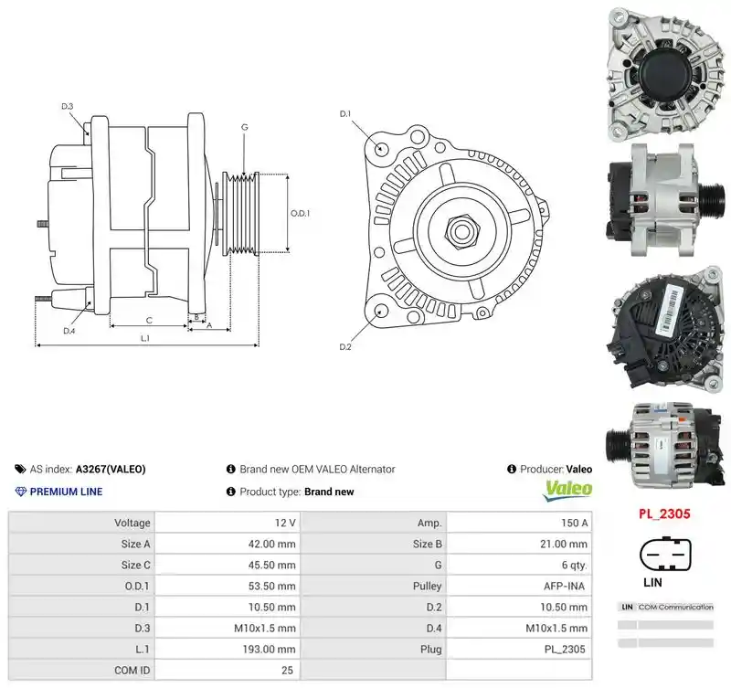 AS-PL A3267(VALEO)