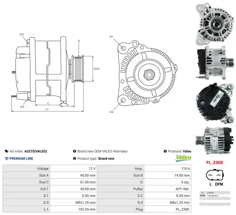 AS-PL A3275(VALEO)