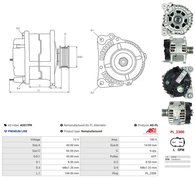 AS-PL A3317PR AS-PL A3317PR