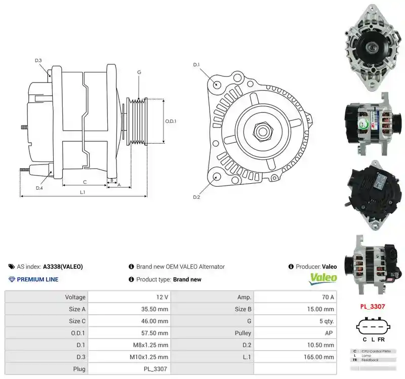 AS-PL A3338(VALEO)