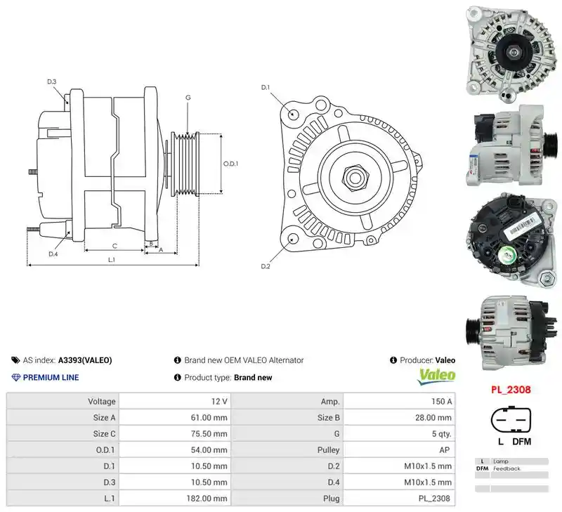 AS-PL A3393(VALEO)