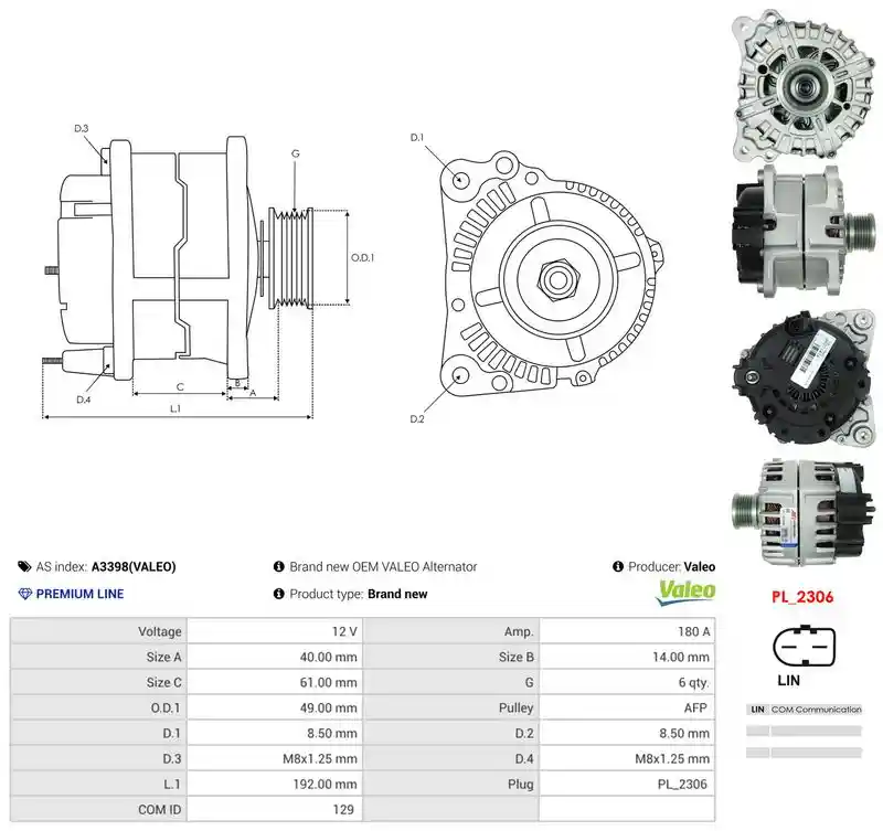 AS-PL A3398(VALEO)