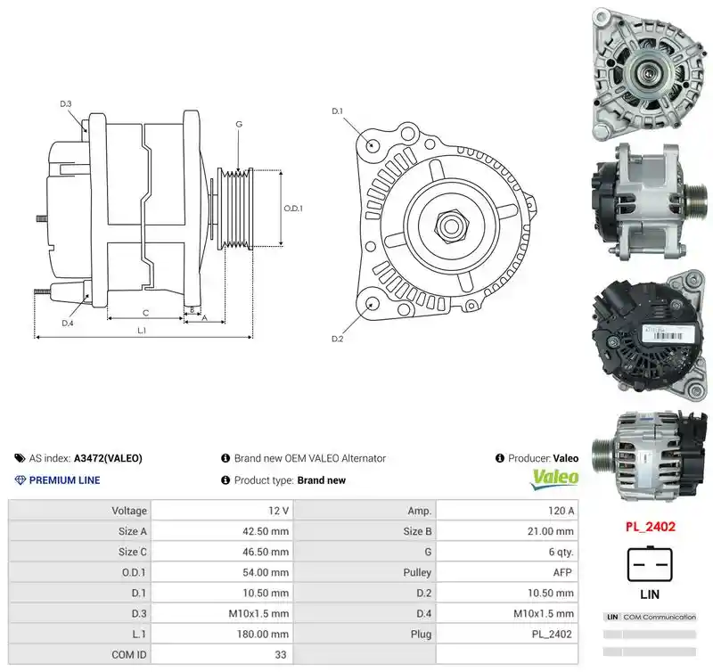 AS-PL A3472(VALEO)