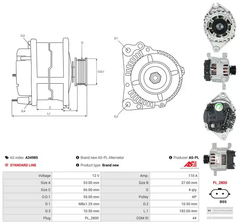 AS-PL A3498S