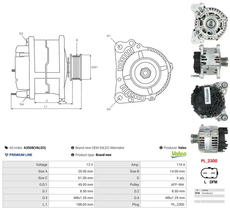 AS-PL A3508(VALEO)