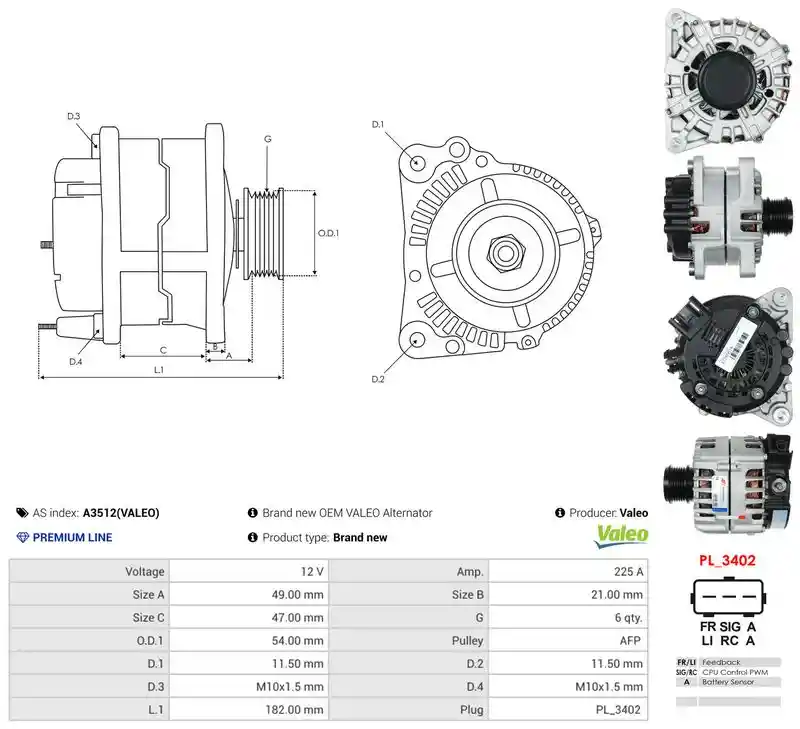 AS-PL A3512(VALEO)