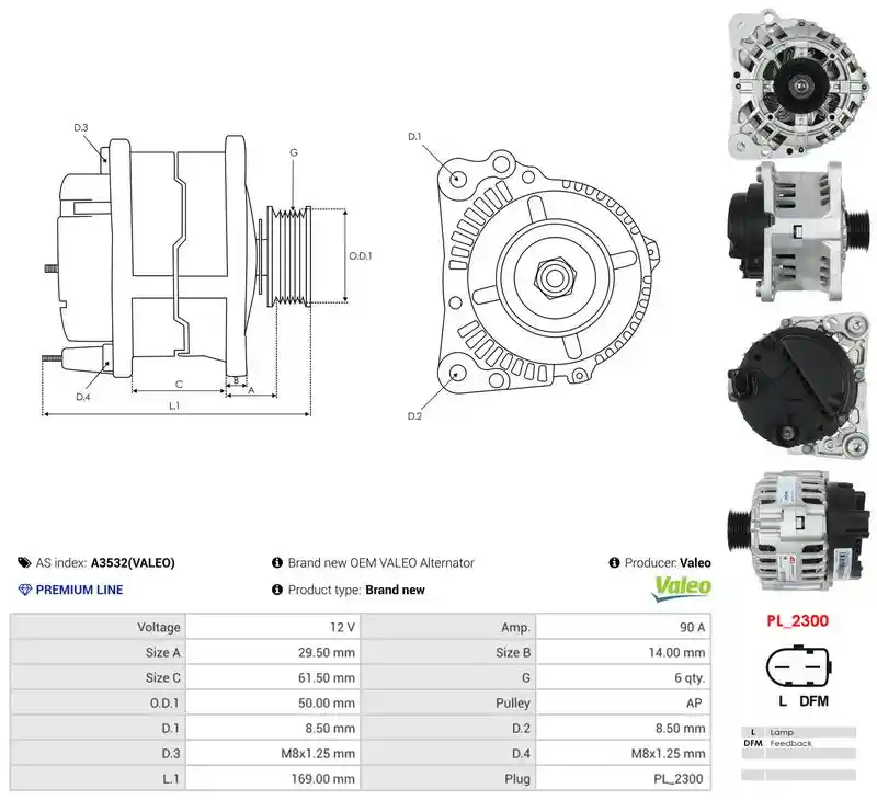 AS-PL A3532(VALEO)